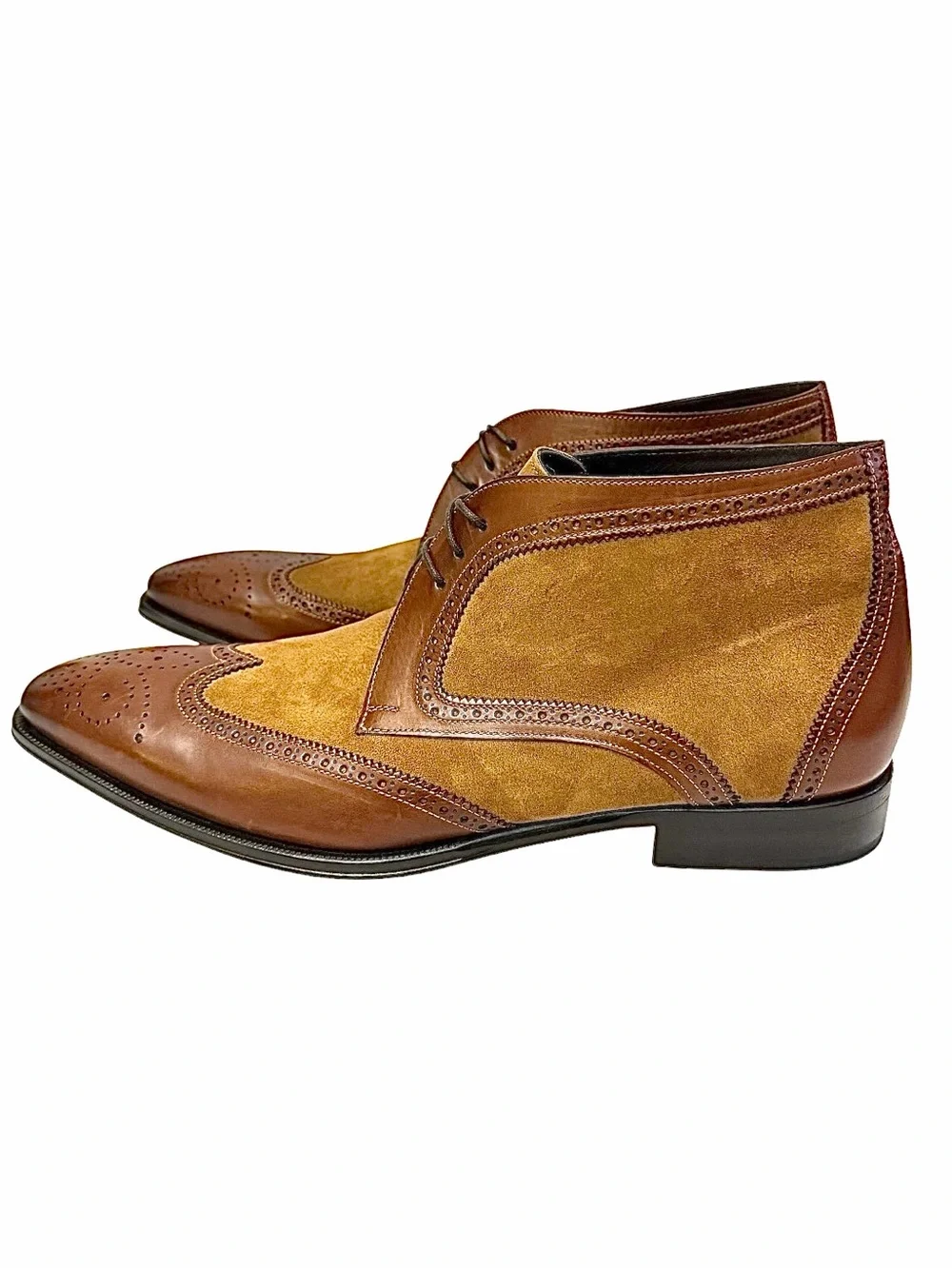 Mezlan Lorens “Joel” Brogue Chukka Boots Men’s Size 11.5 Made in Spain